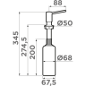 Дозатор OMOIKIRI OM-02-AB022 латунь/античная латунь 4995029